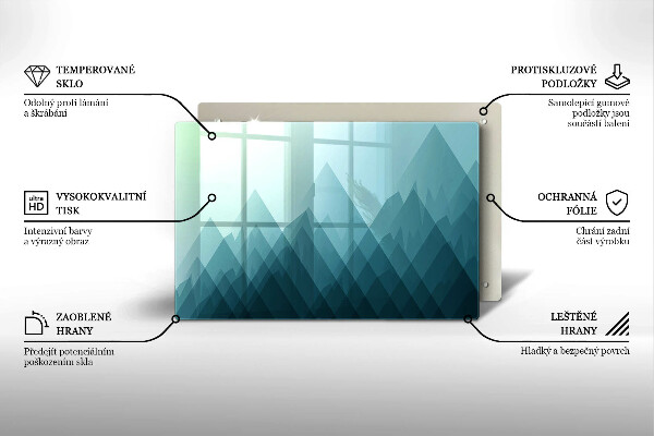 Tábua para cozinha Montanhas abstratas