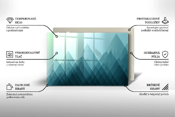 Tábua para cozinha Montanhas abstratas