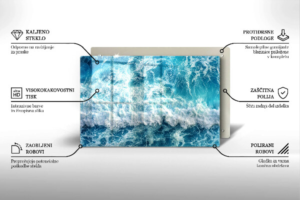 Tábua de corte Ondas do mar