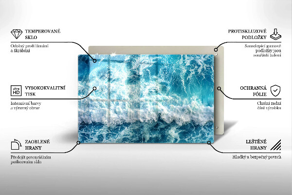 Tábua de corte Ondas do mar