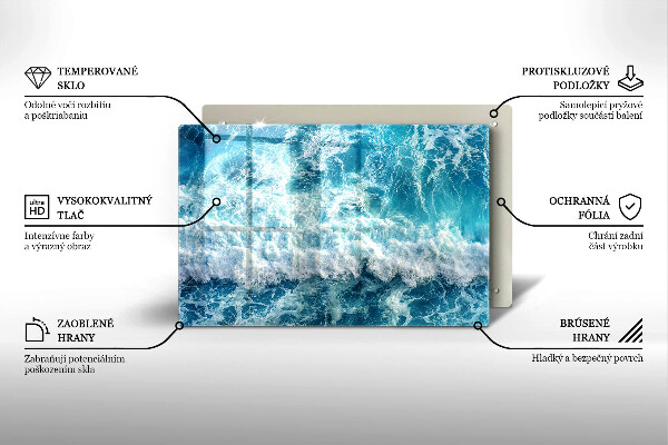 Tábua de corte Ondas do mar