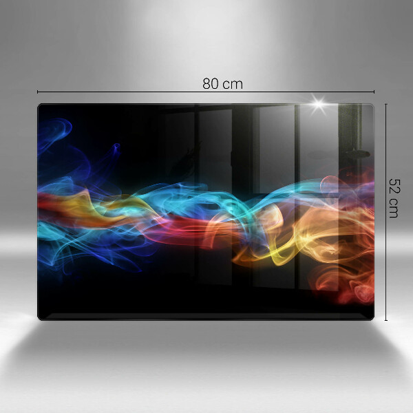 Tábua de cortar alimentos Fumaça colorida