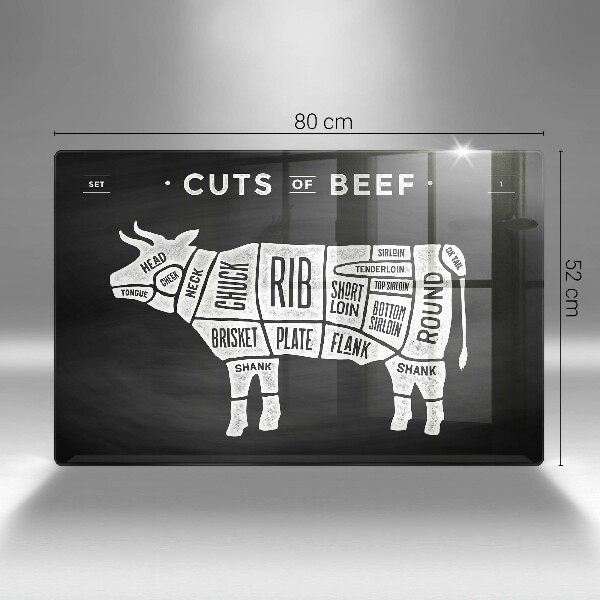 Tábua de cortar alimentos Carne de vaca
