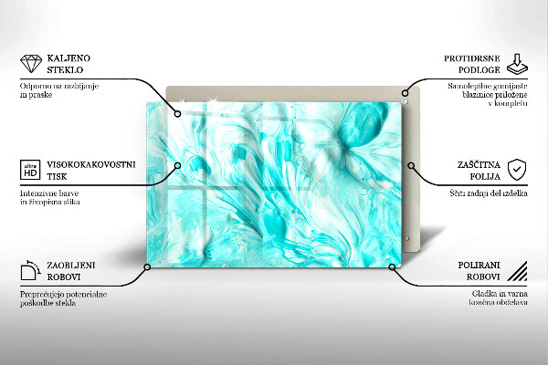 Tábua cozinha Tintas abstratas