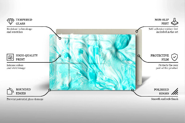 Tábua cozinha Tintas abstratas