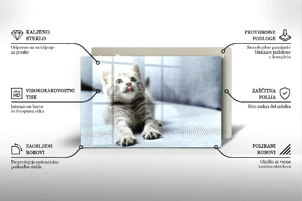 Tábua de cortar Um gatinho fofo