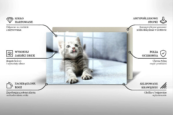 Tábua de cortar Um gatinho fofo