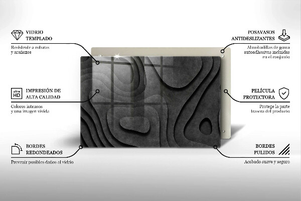 Tábua cozinha Formas de pedra 3D