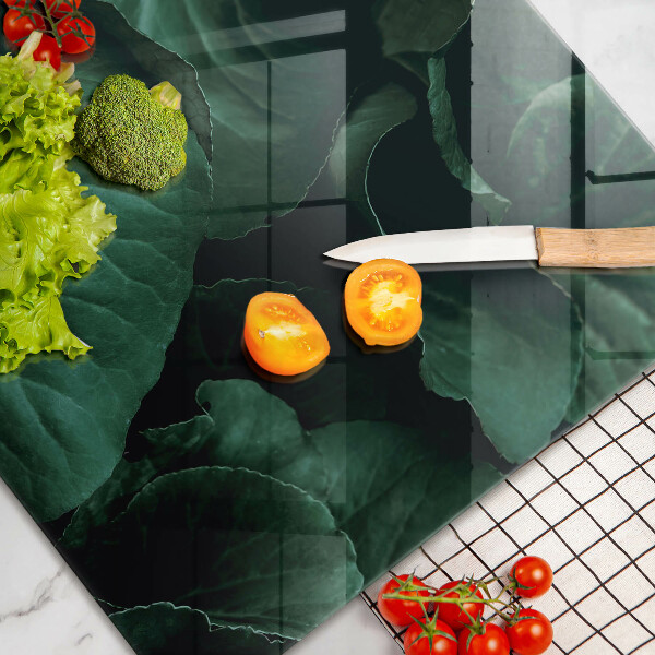 Tábua corte Folhas escuras selvagens