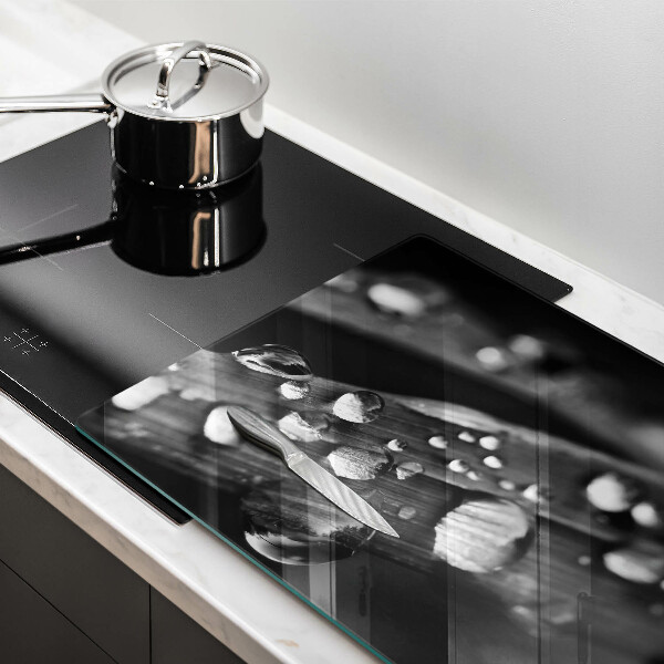 Tábua corte Gotas de orvalho nas folhas