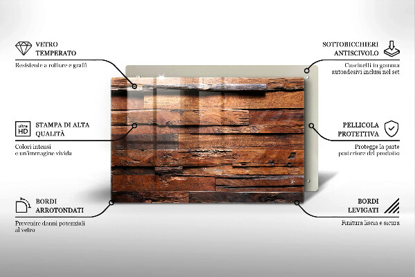 Tábua de cortar Tábuas de madeira decorativas
