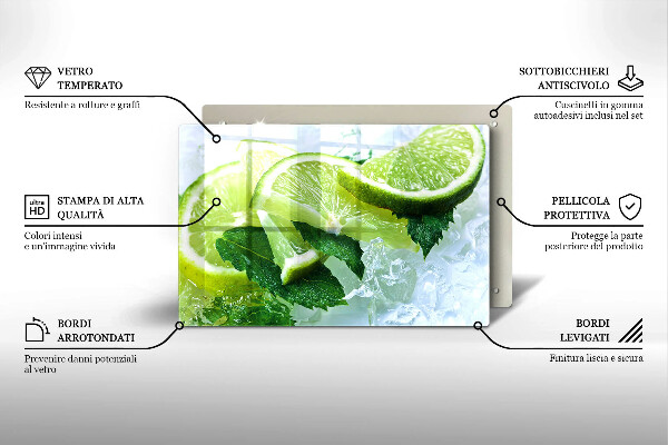 Tábua cozinha Limão, hortelã e gelo