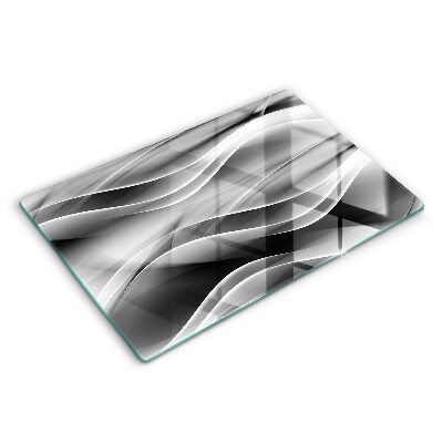 Tábua de corte Linhas suaves de abstração