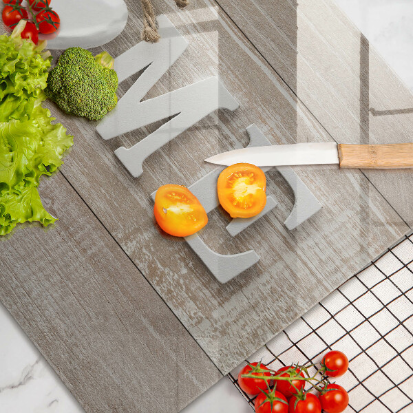 Tábua de cortar Placas e o sinal Home