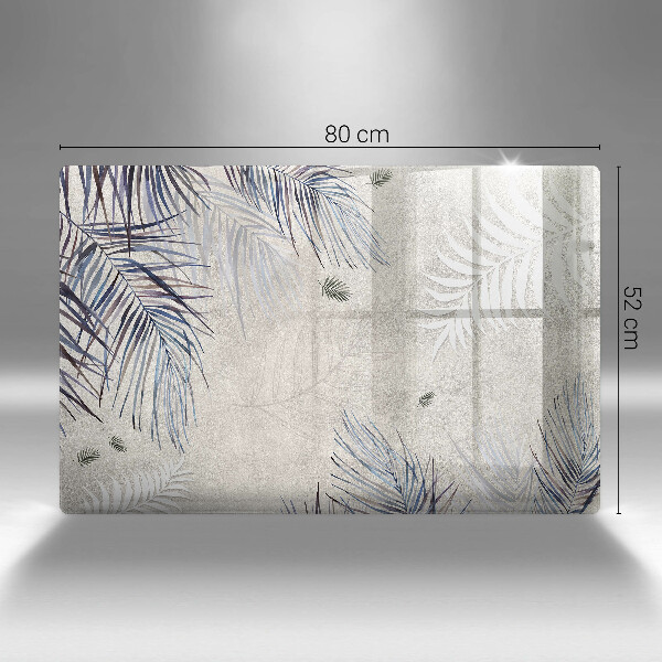 Tábua de cortar de vidro Folhas sutis