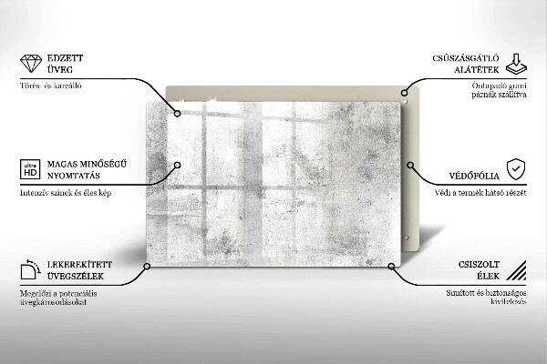 Tábua de cortar alimentos Textura de concreto