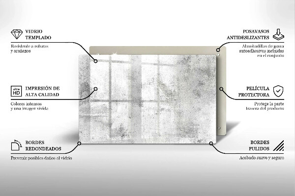 Tábua de cortar alimentos Textura de concreto