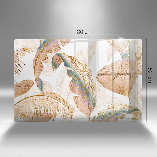 Tábua de cortar alimentos Penas e folhas Boho