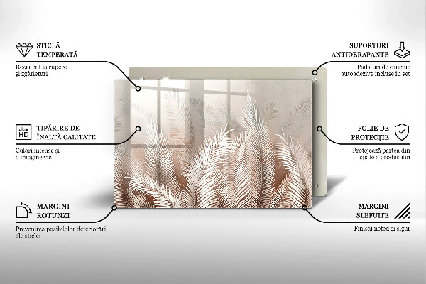 Tábua corte Vegetação de folhagem Boho