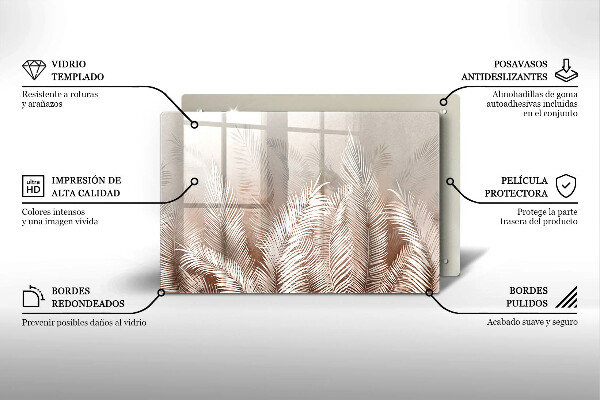 Tábua corte Vegetação de folhagem Boho