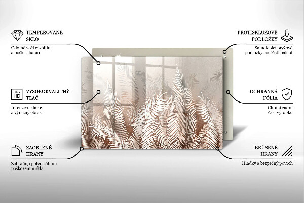 Tábua corte Vegetação de folhagem Boho