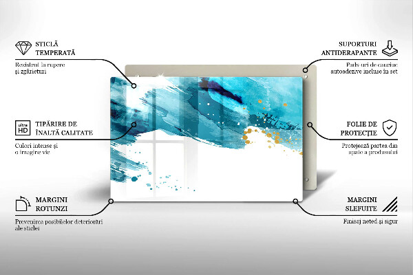 Tábua corte Manchas azuis