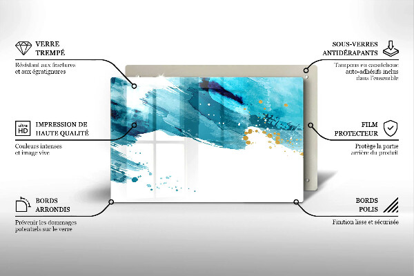 Tábua corte Manchas azuis