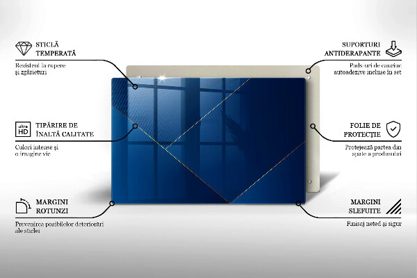 Tábua de cortar de vidro Fundo moderno