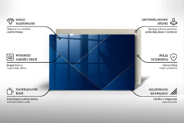 Tábua de cortar de vidro Fundo moderno