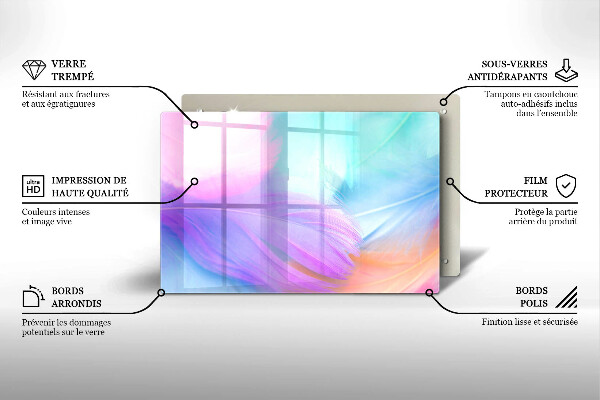 Tábua para cozinha Penas pastéis
