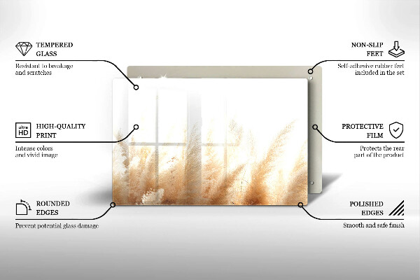 Tábua de cortar alimentos Capim-dos-pampas