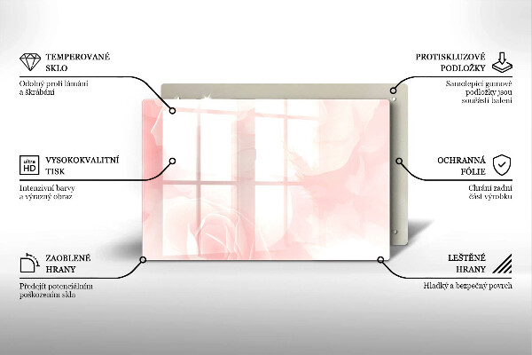 Tábua cozinha Fundo de rosas pastel