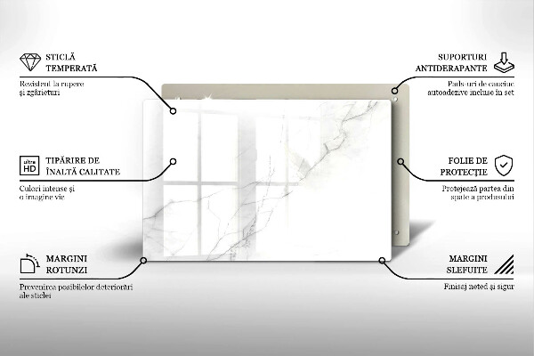 Tábua para cozinha Fundo de pedra de mármore