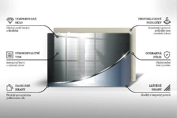 Tábua para corte Padrão de abstração de metal