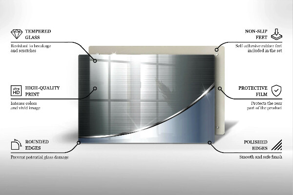 Tábua para corte Padrão de abstração de metal