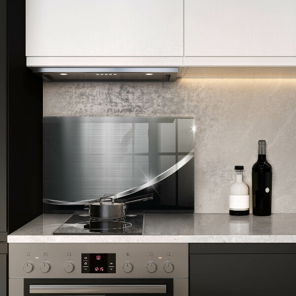 Tábua de cortar alimentos Abstração com metal