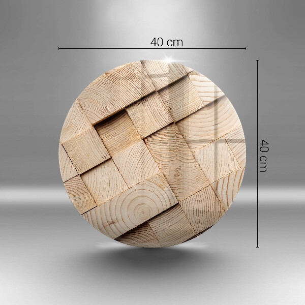 Tábua de cortar alimentos Quadrados de madeira