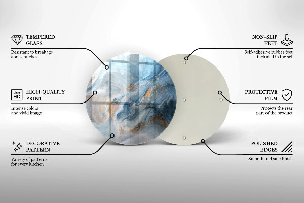 Tábua de cortar alimentos Textura de mármore