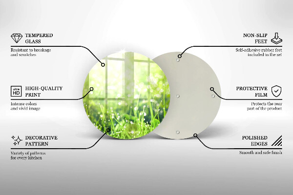 Tábua corte Natureza - grama e orvalho
