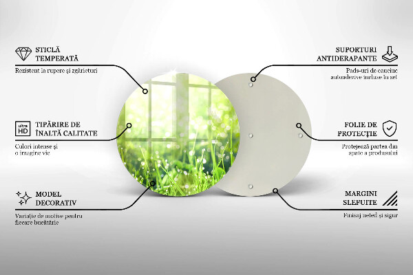 Tábua corte Natureza - grama e orvalho