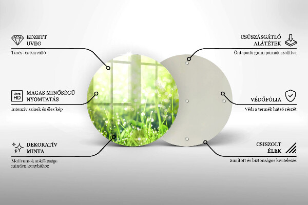 Tábua corte Natureza - grama e orvalho