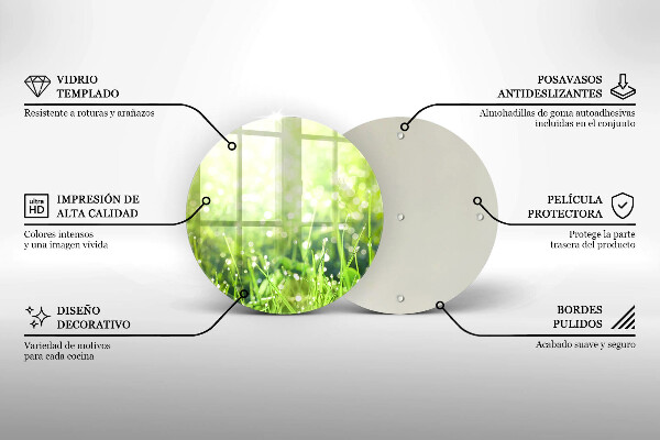 Tábua corte Natureza - grama e orvalho