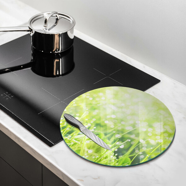 Tábua corte Natureza - grama e orvalho