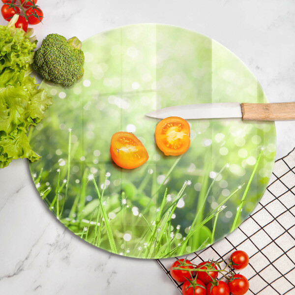 Tábua corte Natureza - grama e orvalho