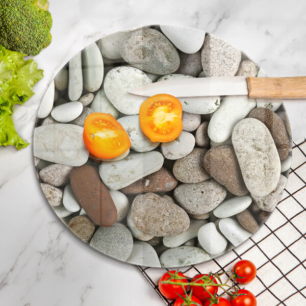 Tábua para corte Fundo de pequenas pedras