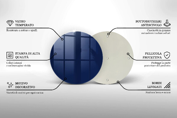 Tábua de cortar Cor azul