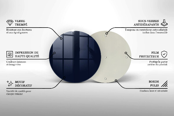 Tábua de cortar alimentos Cor azul marinho