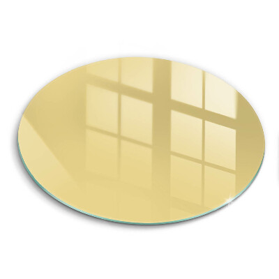 Tábua de cortar de vidro Cor amarela