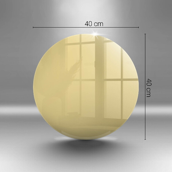 Tábua de cortar de vidro Cor amarela