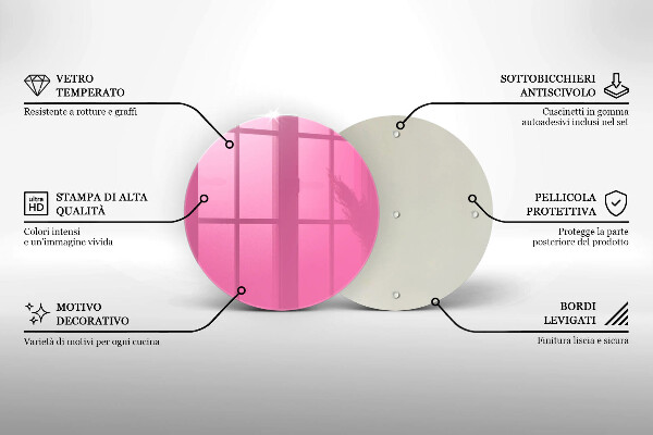Tábua cozinha Cor rosa